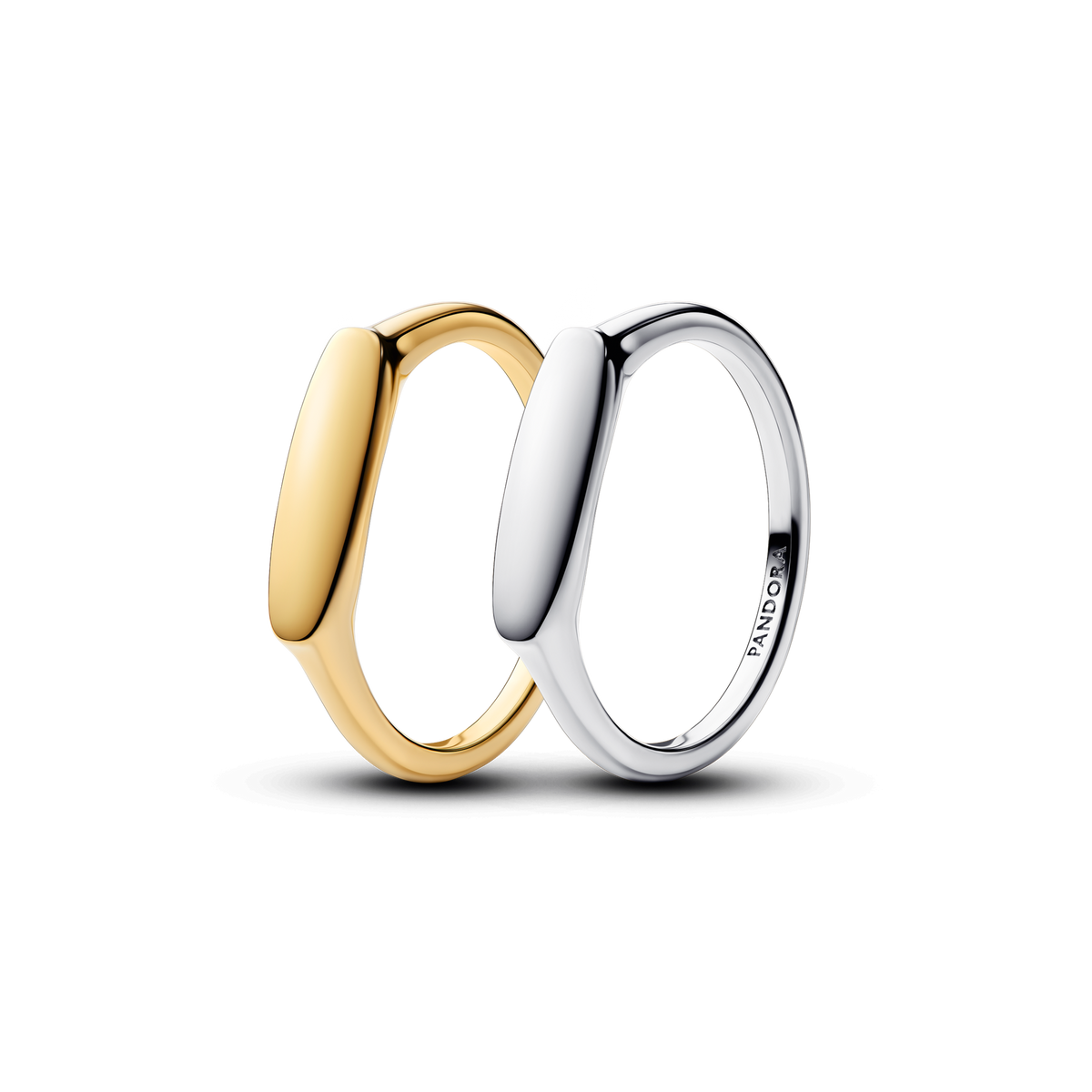 Engravable Love Notes Bar Ring Set