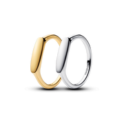 Engravable Love Notes Bar Ring Set
