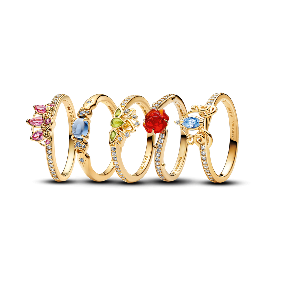 Gold Princess Ring Set