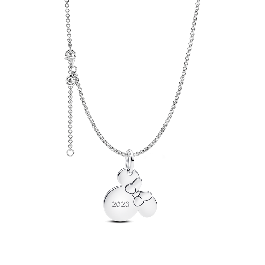 Engravable Minnie Mouse Necklace Set