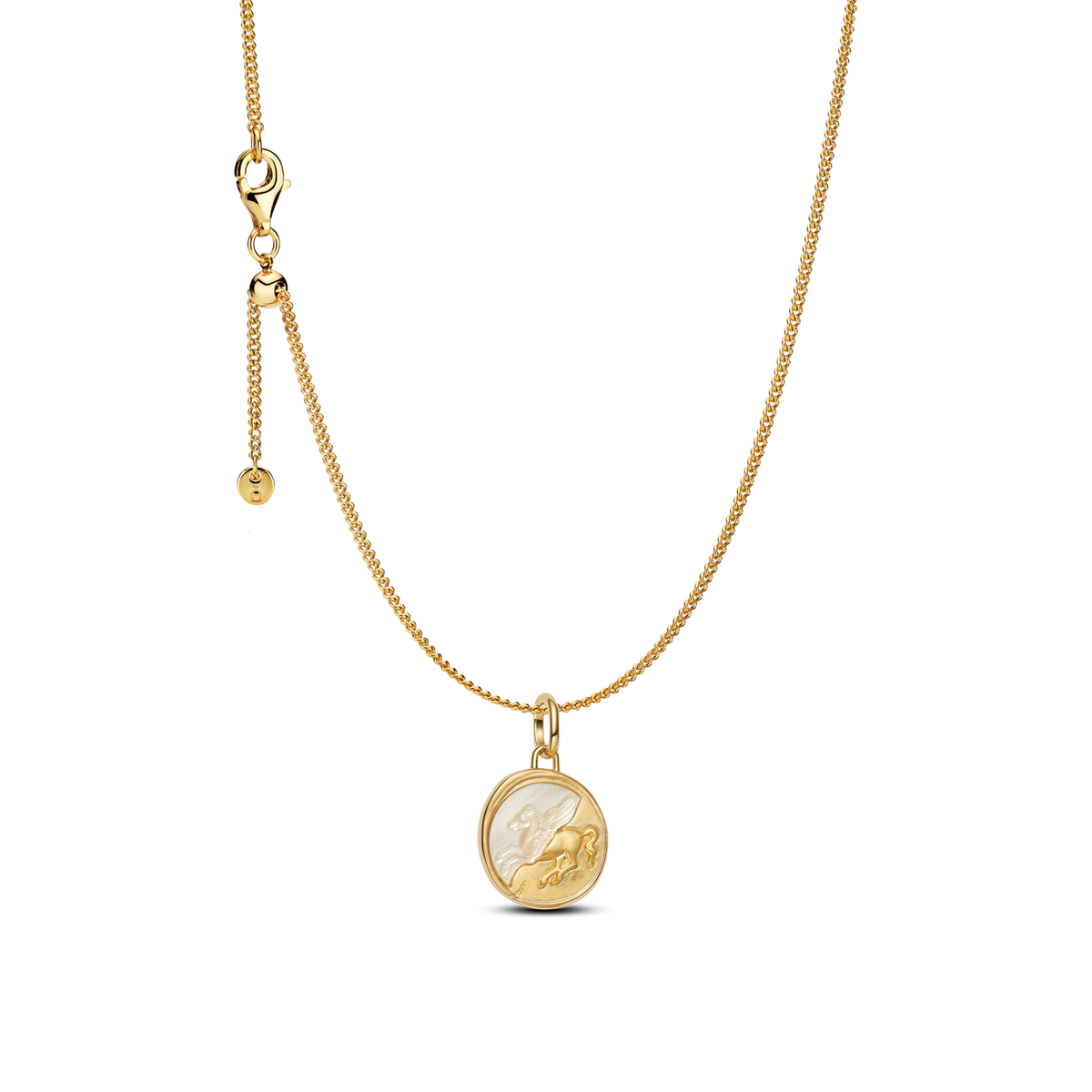 Pegasus Medallion Pendant Necklace