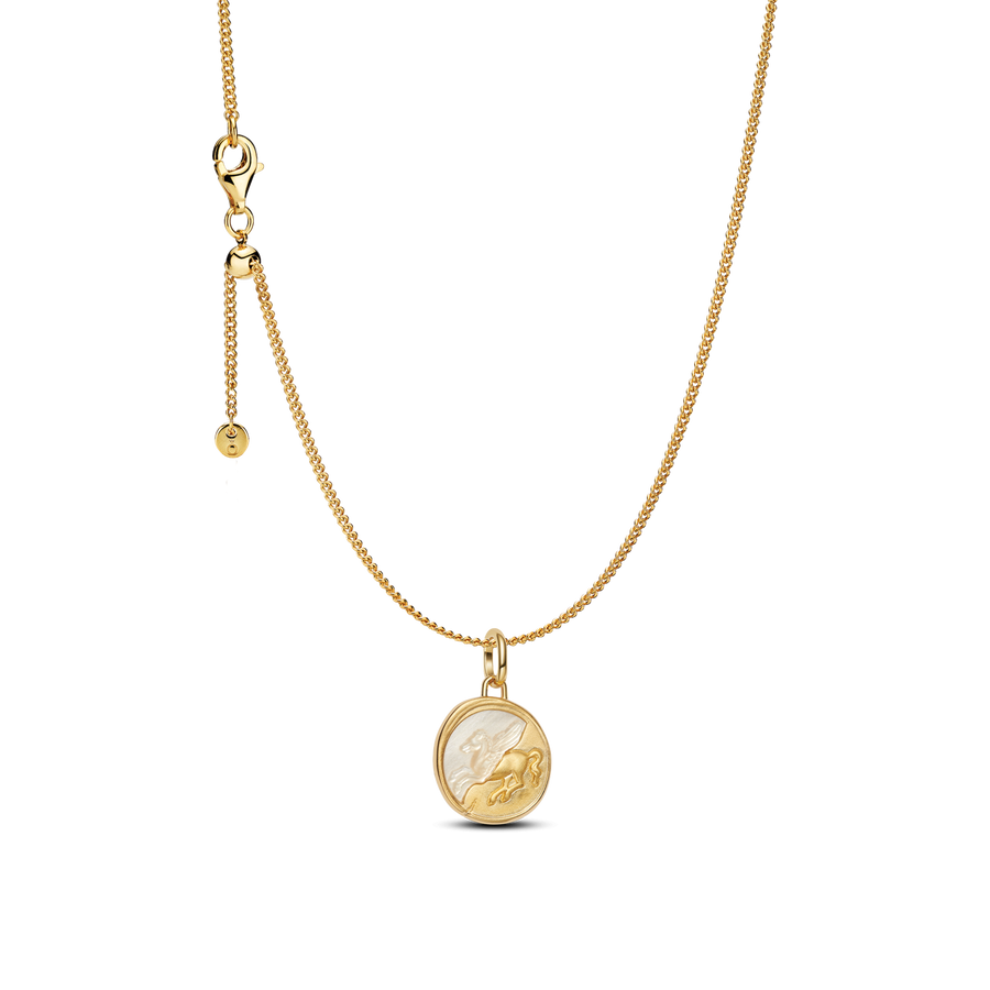 Pegasus Medallion Pendant Necklace