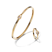 Pandora Infinite Lab-grown Diamond Bracelet and Ring Set 0.50 carat tw 14k Gold