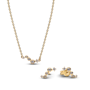 Pandora Era 14K Gold Lab-Grown Diamond Droplets Jewelry Set