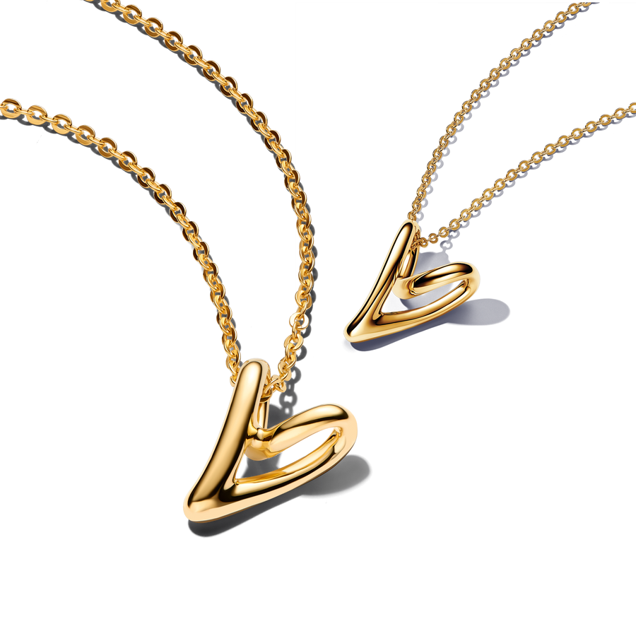 Organically Shaped Hearts Necklace Layering Set