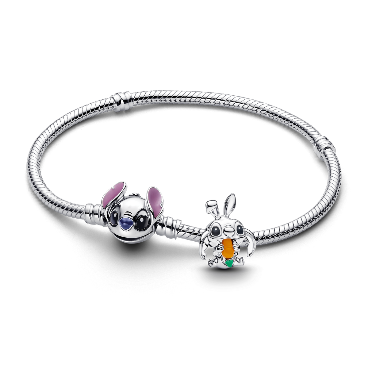 Disney Stitch Easter Bunny Charm Bracelet