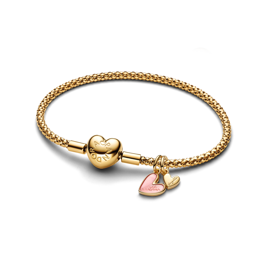 Mother Daughter Splittable Engraved Charm Bracelet