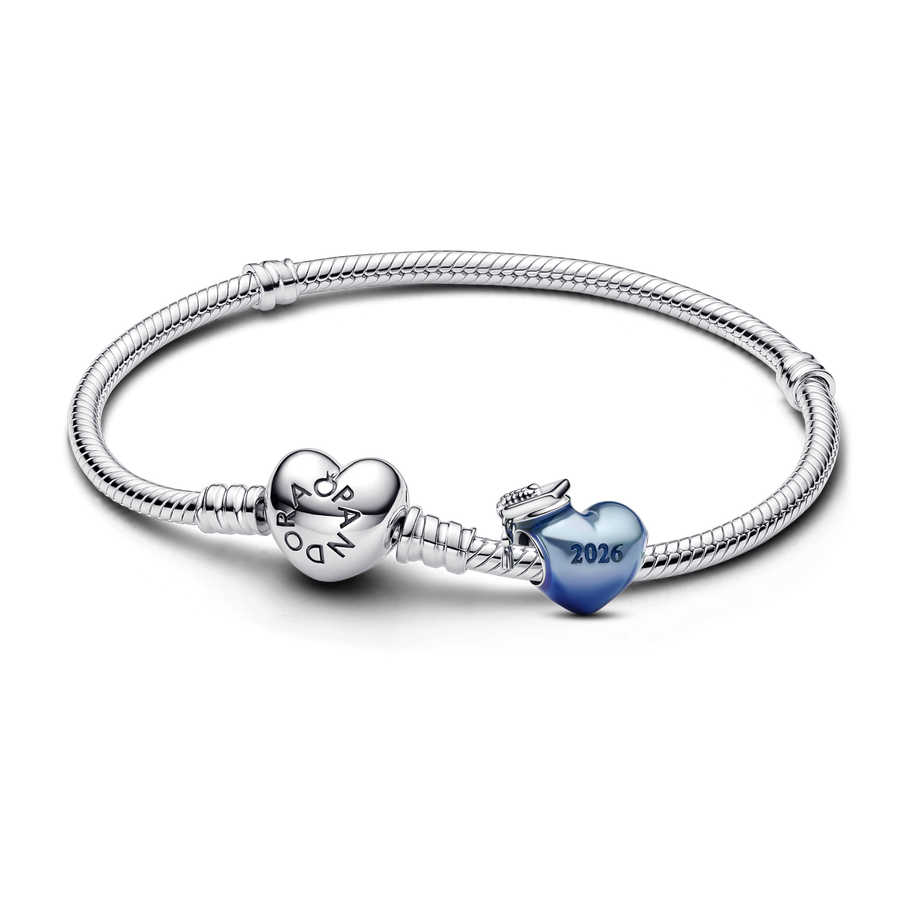 2026 Blue Graduation Charm Bracelet Set