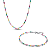 Rainbow Tennis Necklace & Bracelet Set