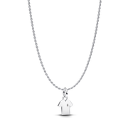Engravable Soccer Shirt Charm Necklace Set