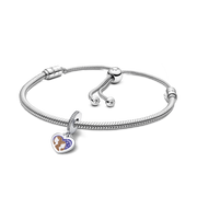 Gemini Dangle Charm Bracelet Set