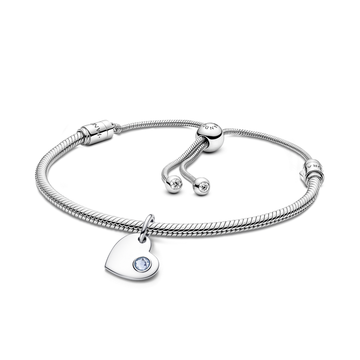 March  Engravable Dangle Charm Bracelet Set