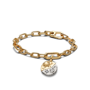 Sun & Moon Medallion Bracelet Set