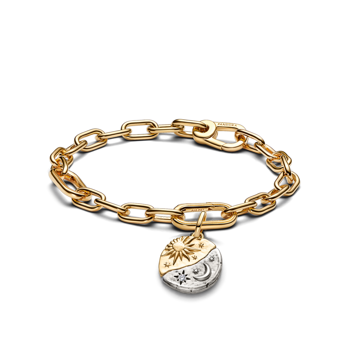 Sun & Moon Medallion Bracelet Set
