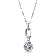 Heart Medallion Charm Necklace Set