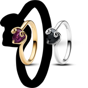 Disney The Nightmare Before Christmas Jack & Sally Ring Set