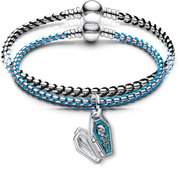 Cool Blue Coffin Charm Bracelet