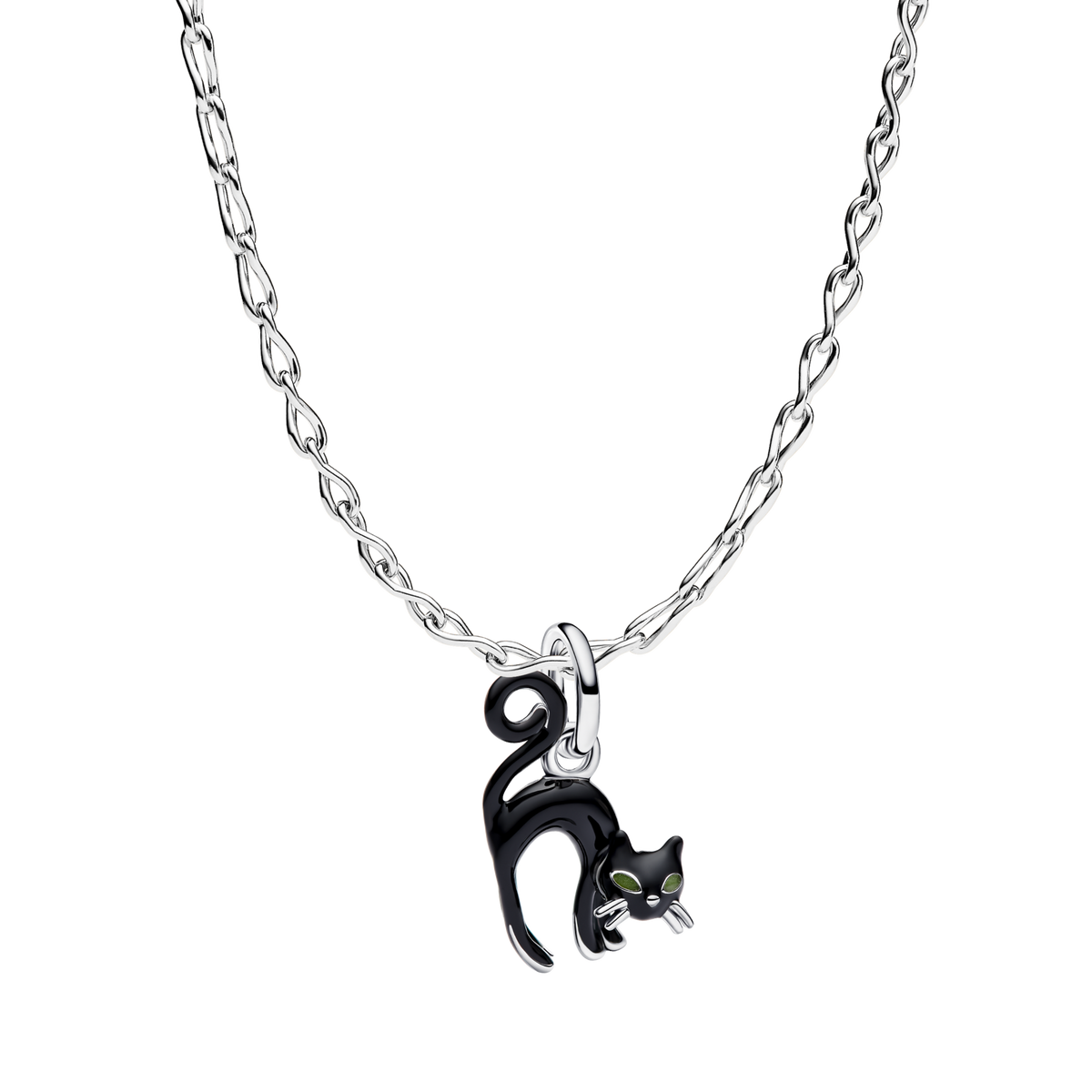 Vamp Romantic Black Cat Charm Necklace