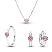Pink Lab-Grown Diamond Jewelry Set