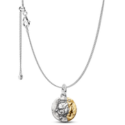 Gemini Medallion  Charm Necklace Set