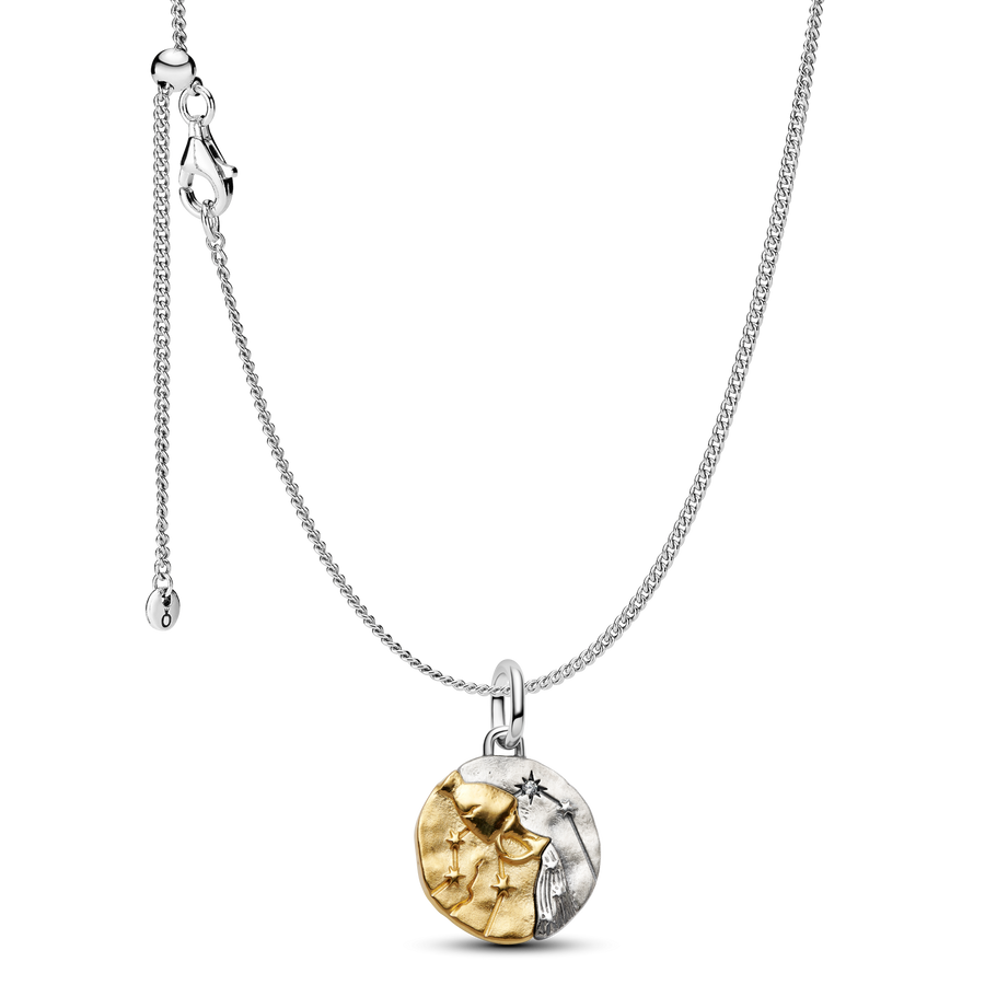 Aquarius Medallion  Charm Necklace Set