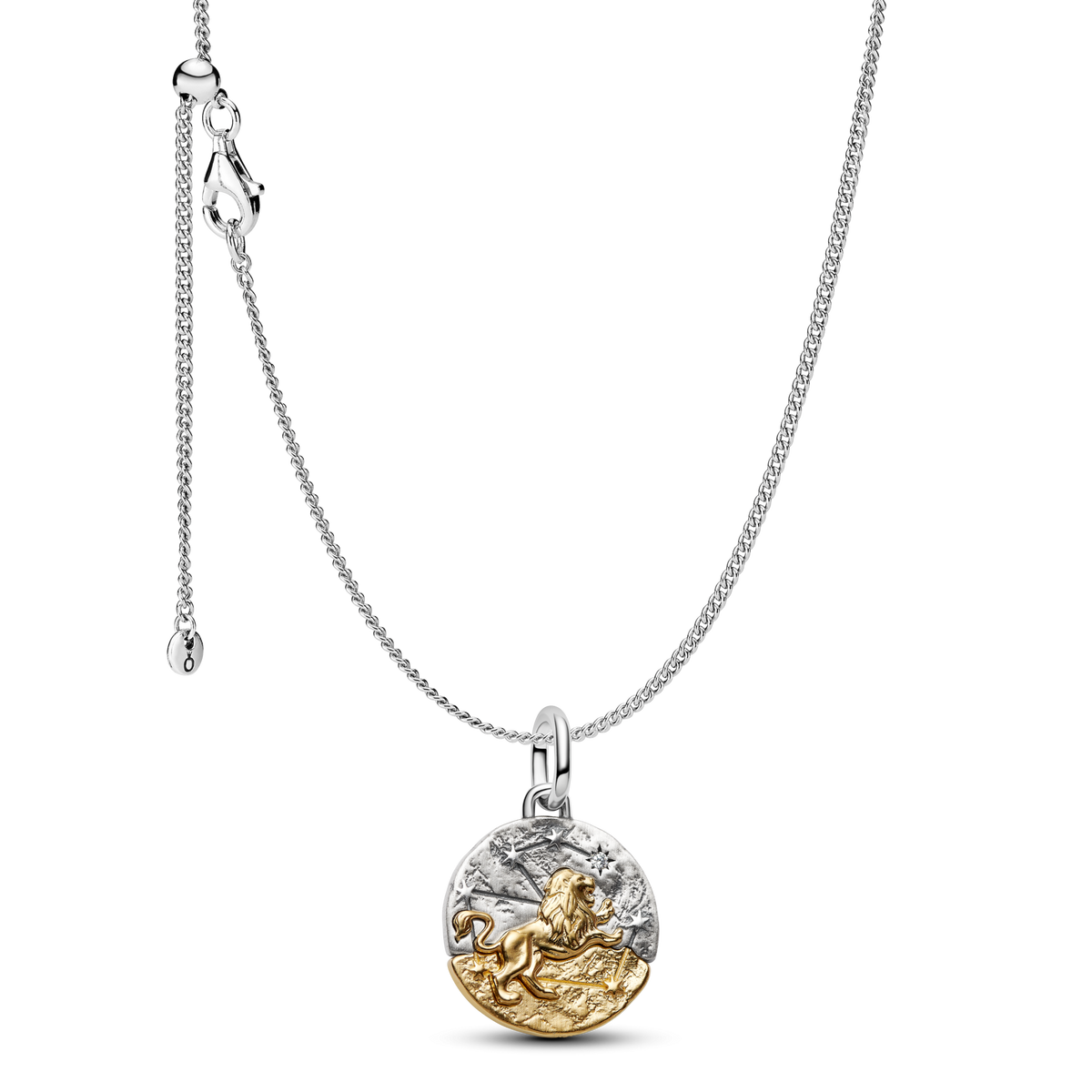 Leo Medallion  Charm Necklace Set