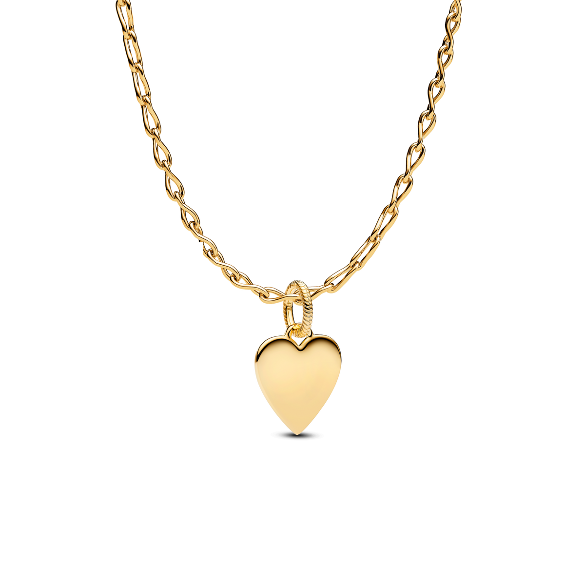 Engravable Heart Tag Pendant Necklace
