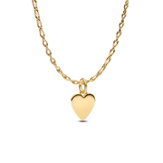 Engravable Heart Tag Pendant Necklace