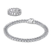 Timeless Pave Cuban Jewelry Set