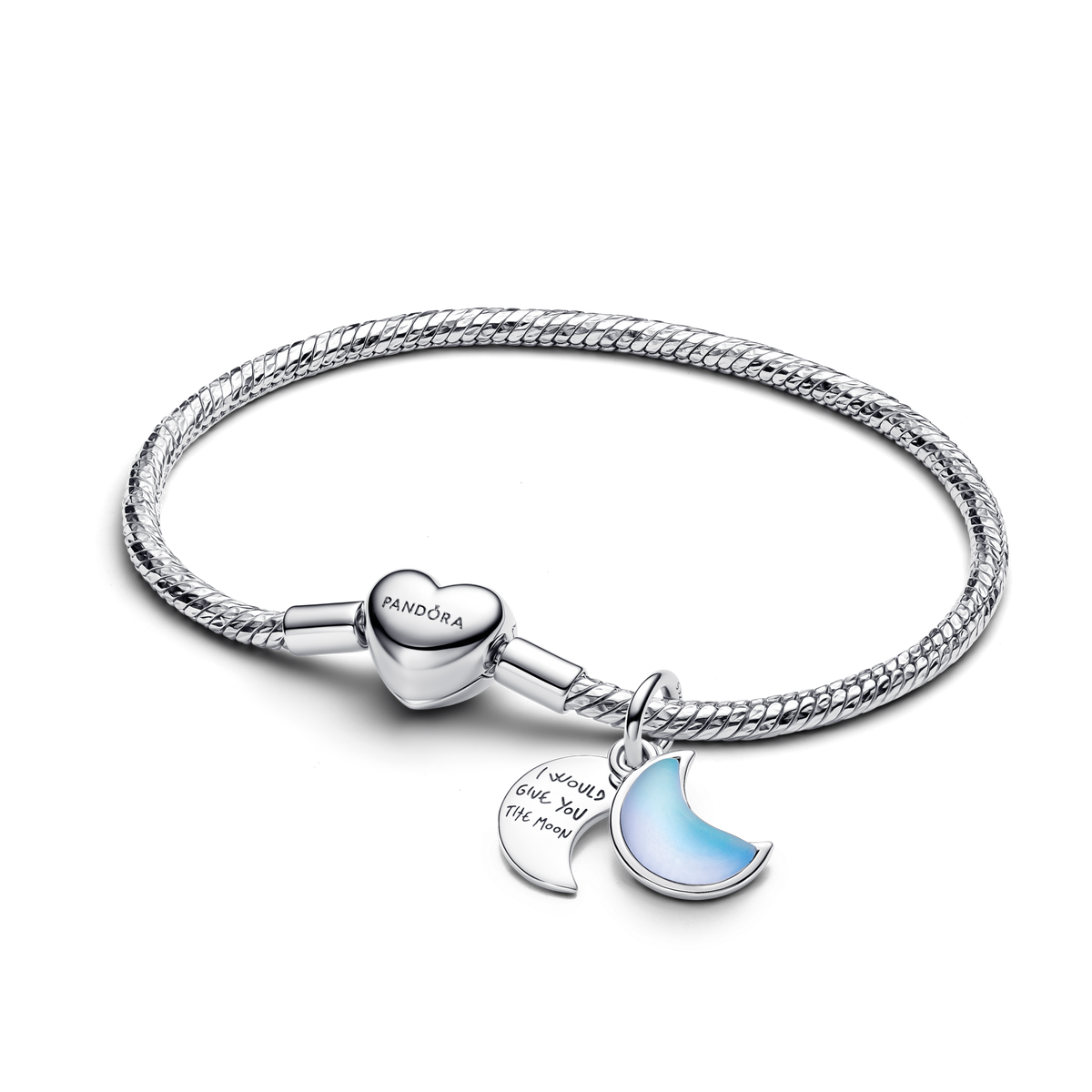Crescent Moon Charm Bracelet Set