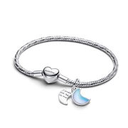 Crescent Moon Charm Bracelet Set