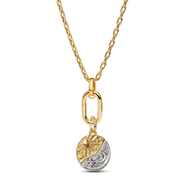 Sun and Moon Medallion Charm Necklace Set