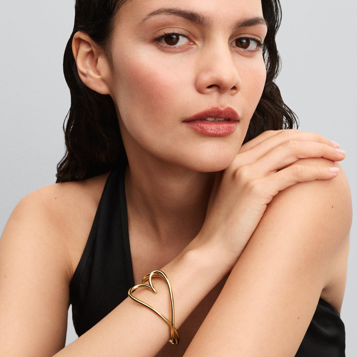 Organically Shaped Heart Bangle