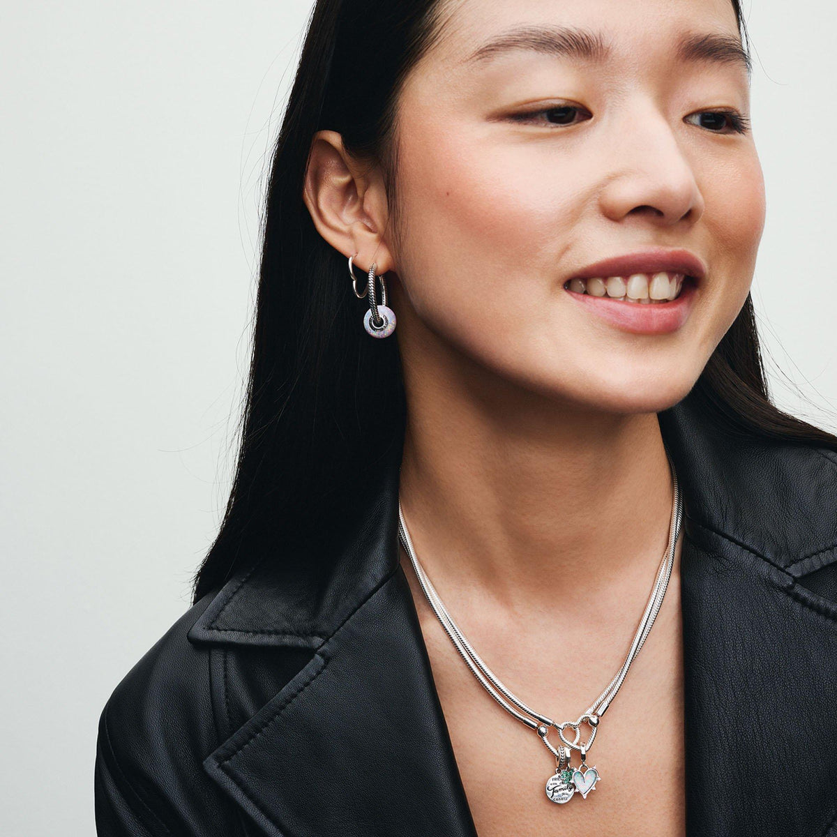 Asymmetrical Heart Hoop Earrings