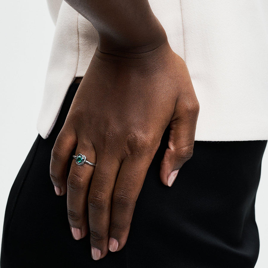 FINAL SALE - May Birthstone Eternity Circle Ring